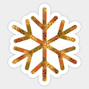 Christmas Snowflakes Pattern Sticker